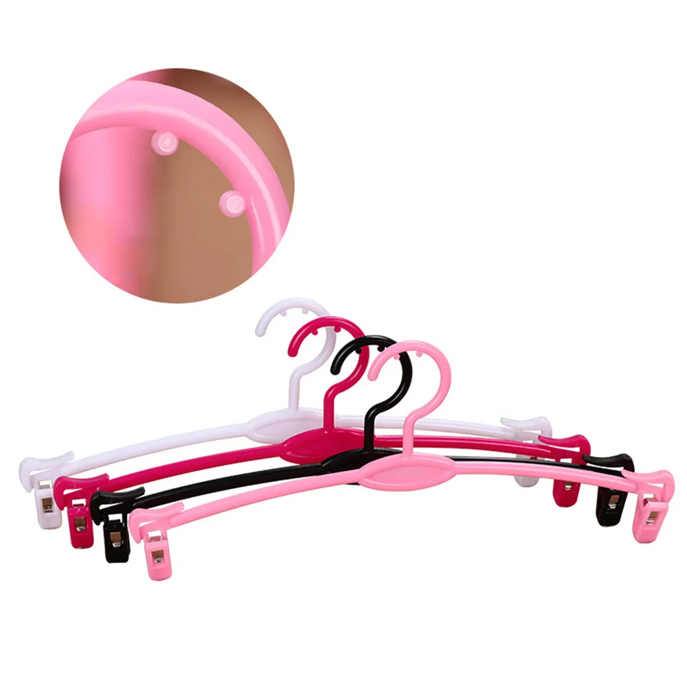 

15Pcs Elegant Plastic Clothes Hangers No Snag Clips Bras Panties Scarf Gloves Baby Clothes Drying Rack Hanger