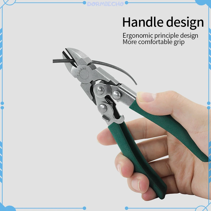 Optical Fiber Pliers 6-inch Diagonal Pliers Diagonal Pliers Steel Wire Scissors Optical Cable Tool Leather Pliers