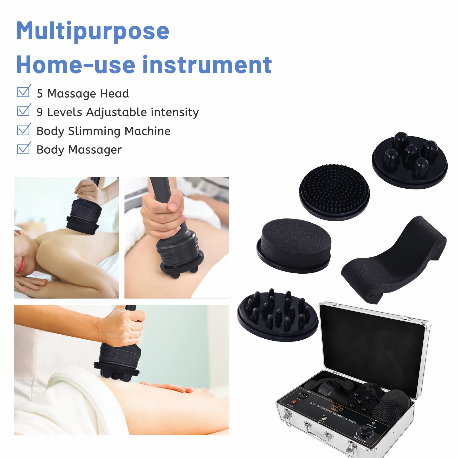 Appareil de massage anti-cellulite portable, masseur anti-cellulite, machine amincissante, dissolvant de graisse, perte de poids, fitness G5, 5 en 1