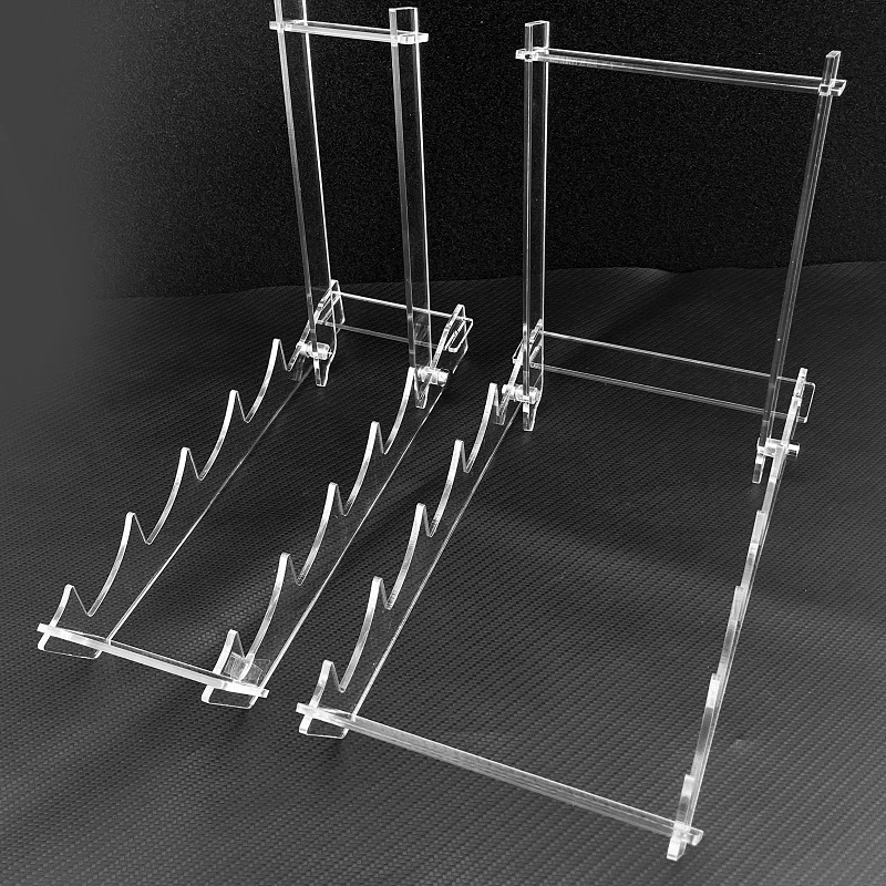1-5 Tier Acrylic Display Stand,Clear Display Riser Rack for Cupcake,Perfume Doll Décor and Organizer Amiibo Funko POP Figures
