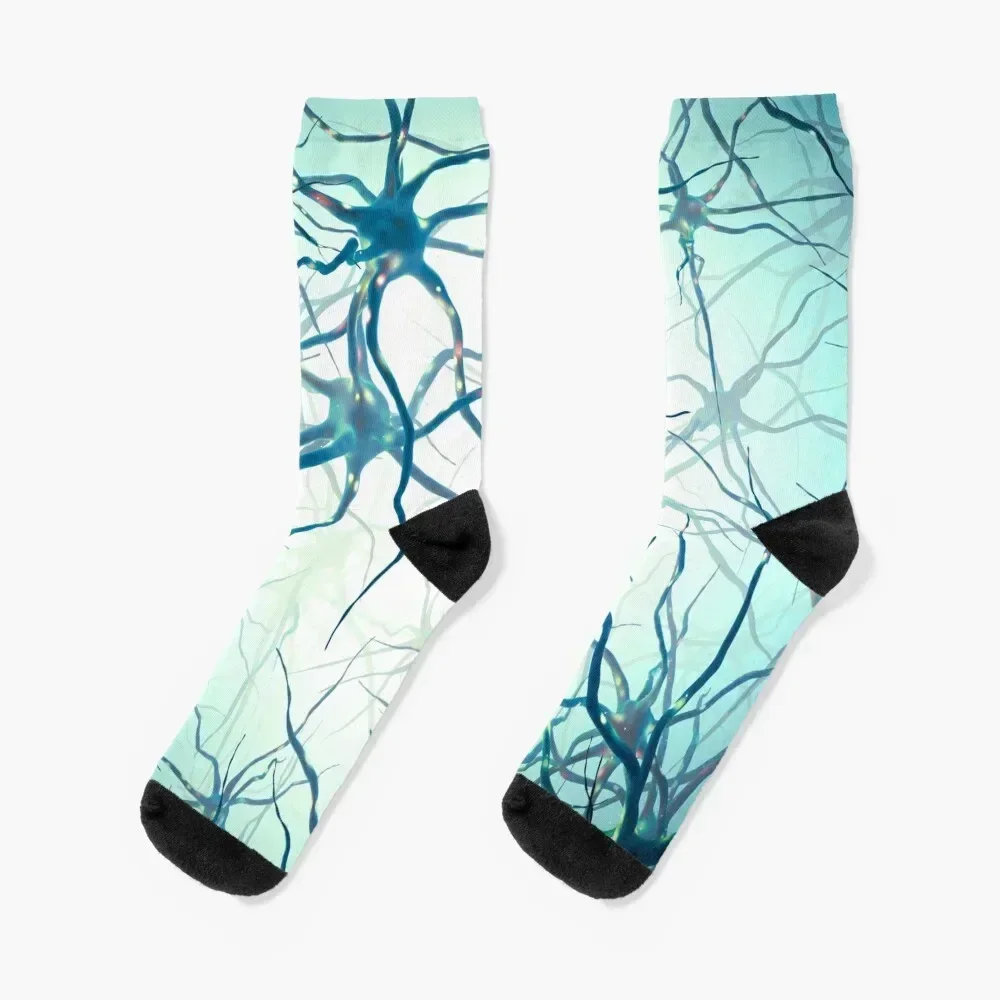 Neural network Socks gift halloween kawaii hip hop Men's Socks Women's