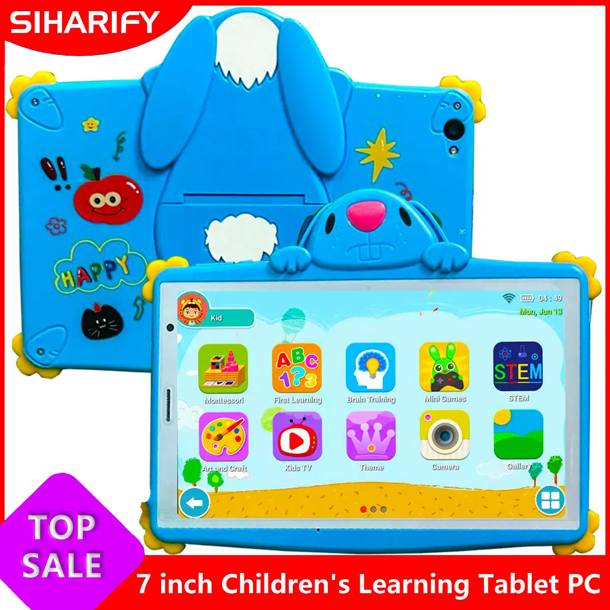 

8GB RAM 256GB ROM Kids 7 Inch Tablet PC 5G SIM WI-FI VERSION Learning Education Google Store Android 13 Type-c Charging Tablets