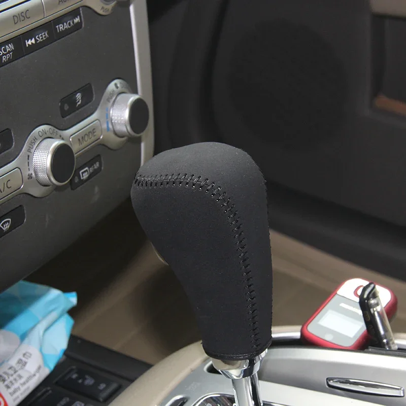 Top Genuine leather gear shift knob cover For Nissan Teana for Nissan Muran Case ppc cpr pen case on shift lever pen cpt