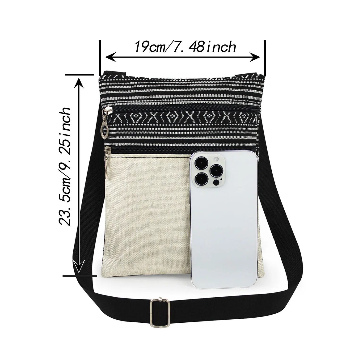 DIY Personal Custom Printed Lady Shoulder Bag Cute Messenger Flap Bag Female Mini Ladies Bag Double Zipper Ladies Messenger Bag