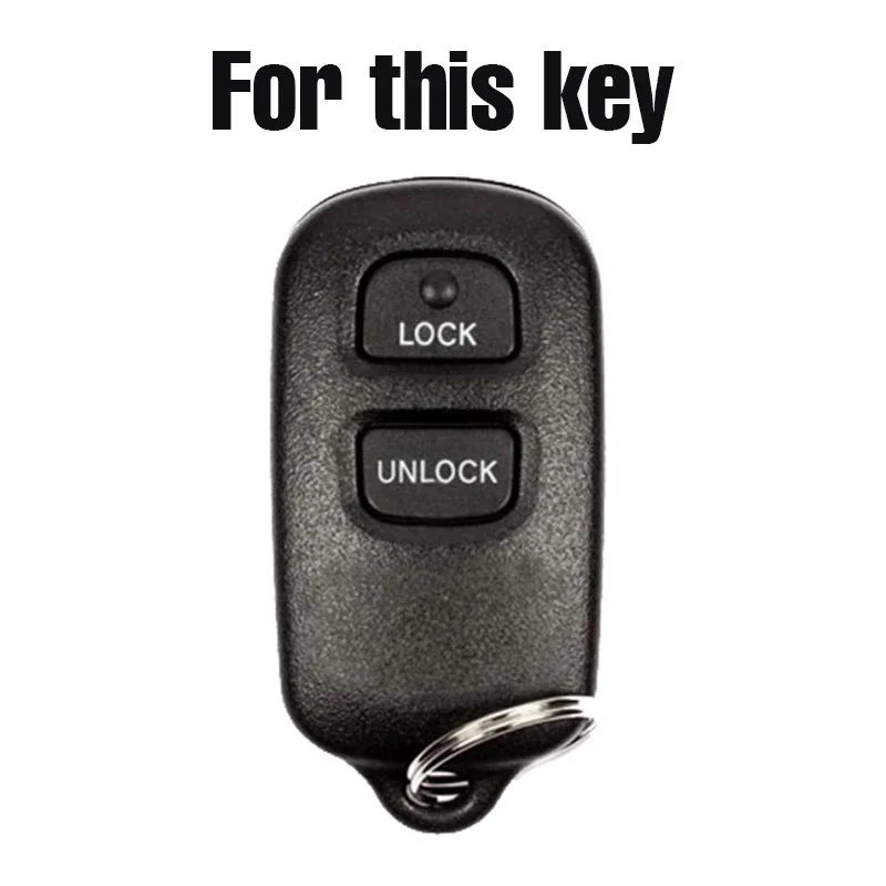 Custodia protettiva per chiave in silicone per Toyota FJ Cruiser Highlander 4Runner Celica Camry Corolla Echo Keyless Fob Shell Holder Protector