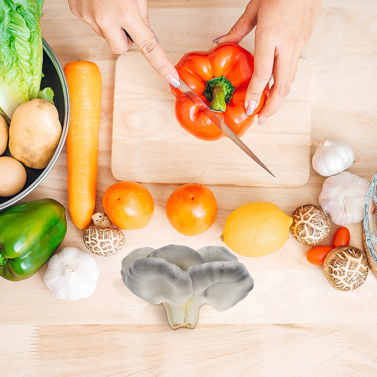 

Fake Prop Realistic Simulated Oyster Decor For Home Kitchen Vegetable Shop Supermarket Art Training Kindergarten Hotel