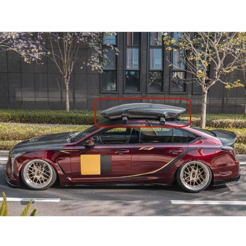 Custom-Fit Dry Carbon Fiber Car Roof Box for Top Roof Rack Cargo Luggage Roof Trunk