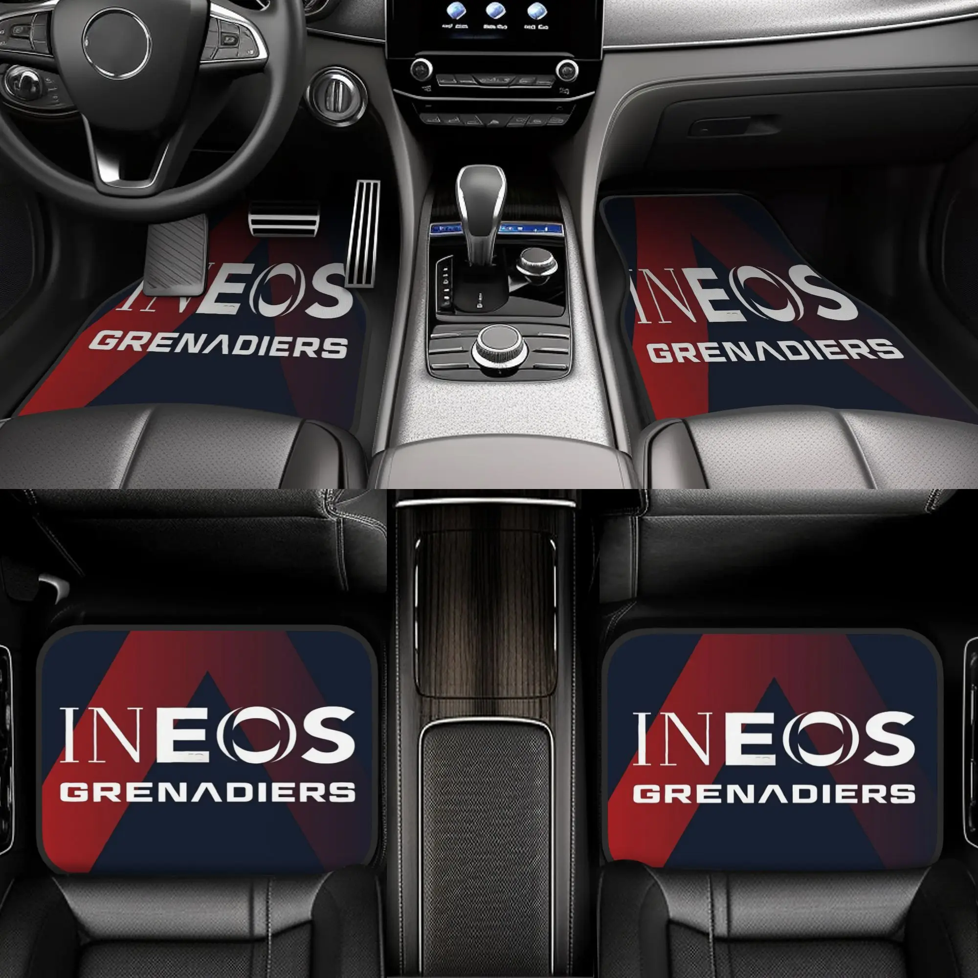 Inelis GRENADIERS Blue Label Floor Mats Set Of Four- Suitable For All Vehicles- Ideal For Car Enthusiasts And Gifts