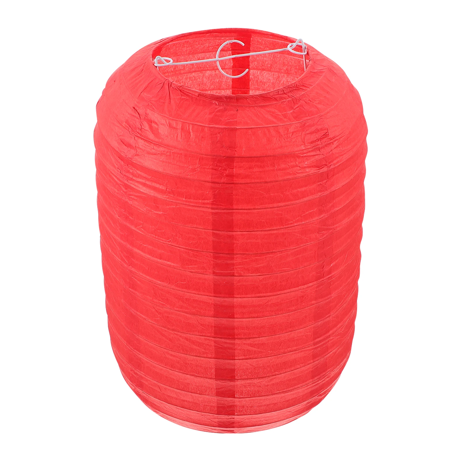 

2 Pcs Indoor Lantern Decoration Japanese Plain Red Paper Old Fashioned Lanterns