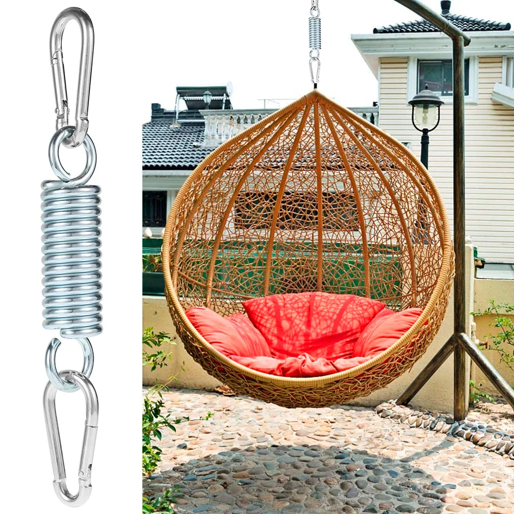 Hanging Chair Spring Heavy Duty Hammock Springs Chair Suspension Tension Hangers Outdoor Hammock Torsion Suspen Hook Spring