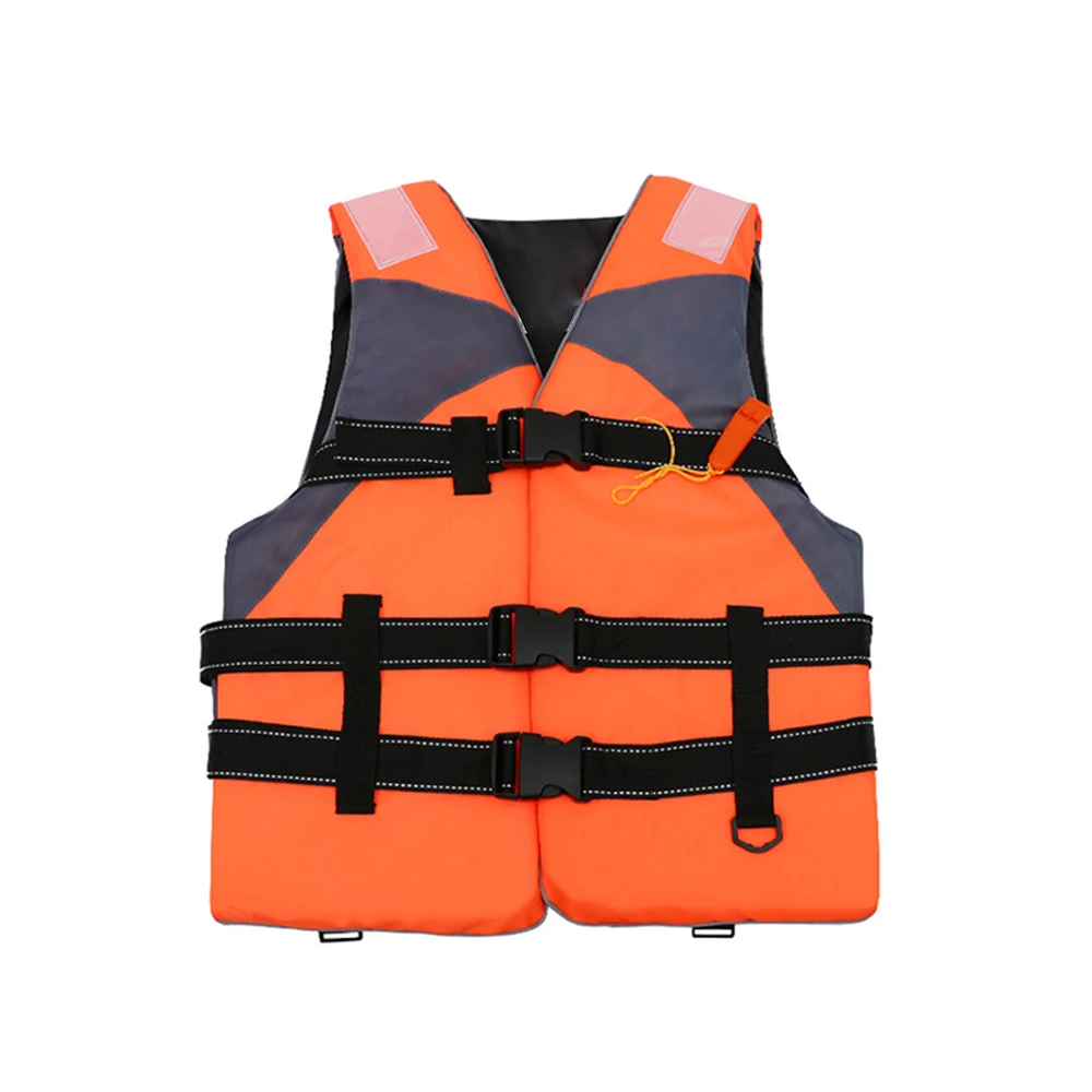 

Polyester Life Vest with Whistle for Children and Adults, Swimming Boating, Drifting Life Jacket, Adjustable Buoyancy Suit