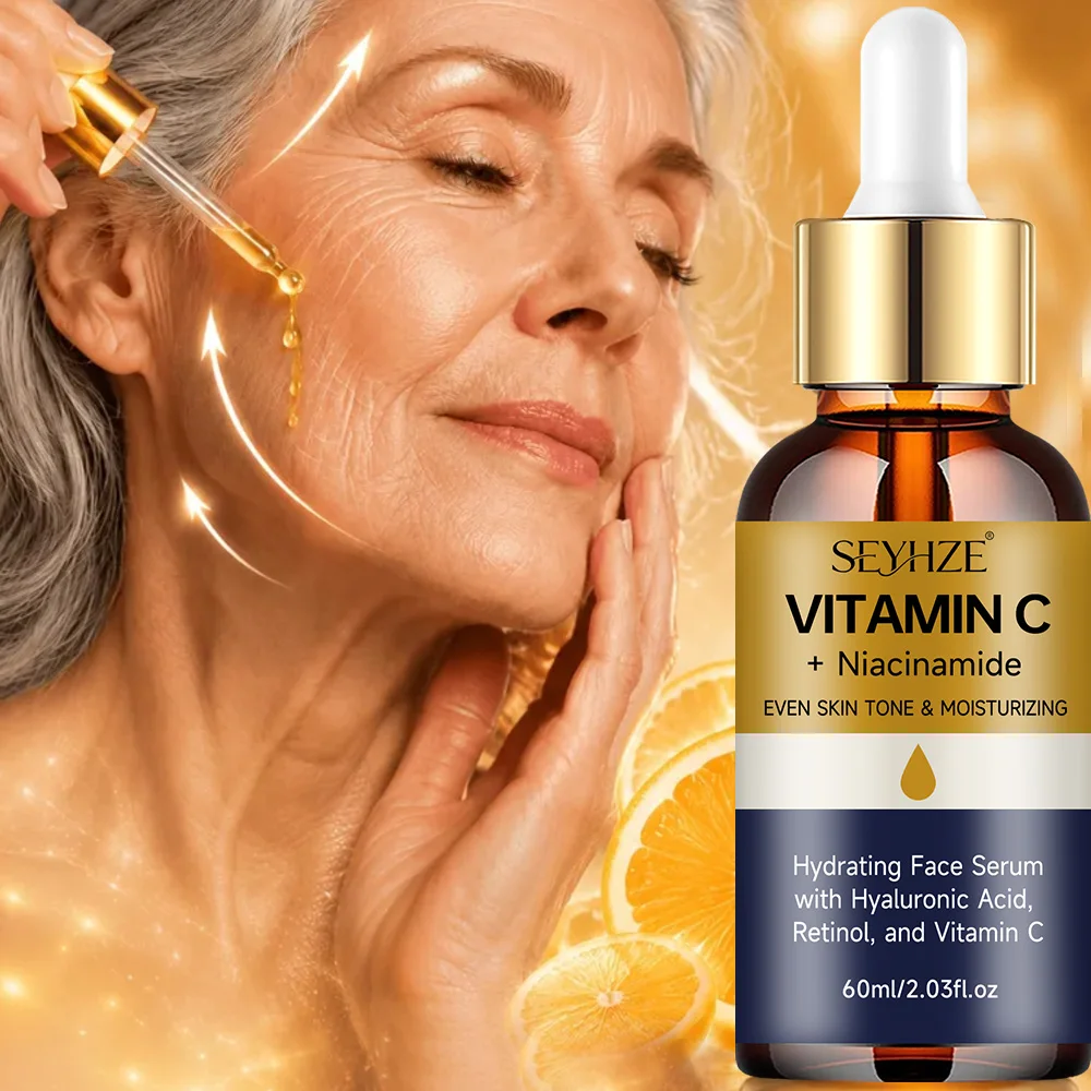 SEYHZE Collagen Essence Serum – Infused with collagen, ceramides, aloe vera, and centella asiatica. Firms skin, controls oil, an