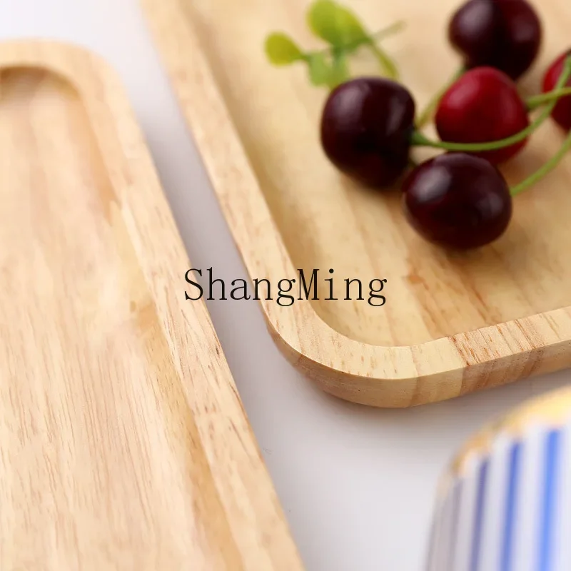 

CL bamboo rectangular wooden tray solid wood tray, bamboo tray wooden tray environmentally friendly tea barbecue