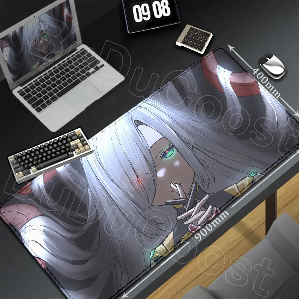 

Table Protector Laptop Keyboard Mats Large Computer Desktop Office Rug Anime Game Genshin Impact Shenhe Mouse Pad PC Accessories