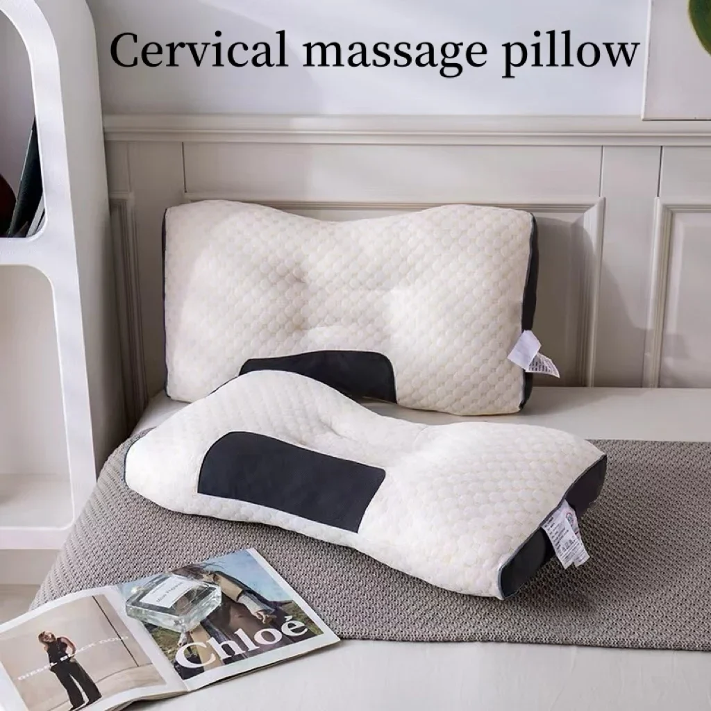 Pillow massage pillow core home support support cervical vertebrae to help sleep single memory cotton does not collapse