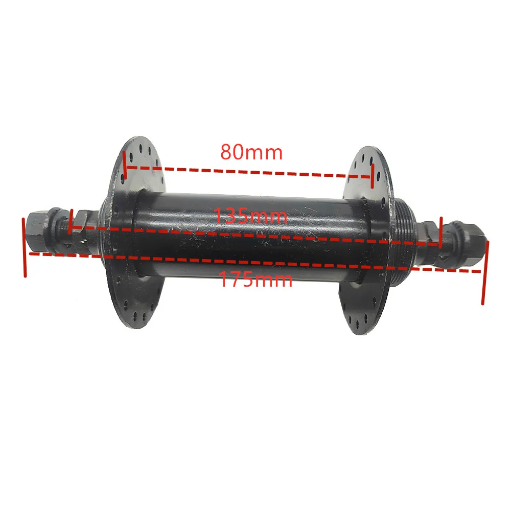 Fat Bicycle Hub Front/Rear 135mm*190mm 36 Holes Snow Bicycle Iron and Steel Fat Tire Bike Hubs