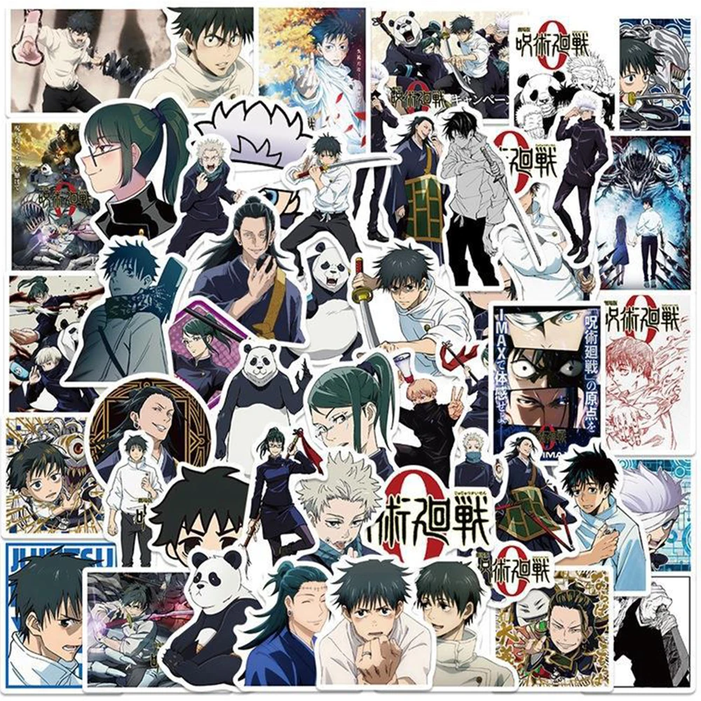 

10/30/50pcs Jujutsu Kaisen Gojo Stickers Nobara Itadori Yuji Anime Sticker Skateboard Bike Suitcase Wall Cool Sukuna Decal Toys