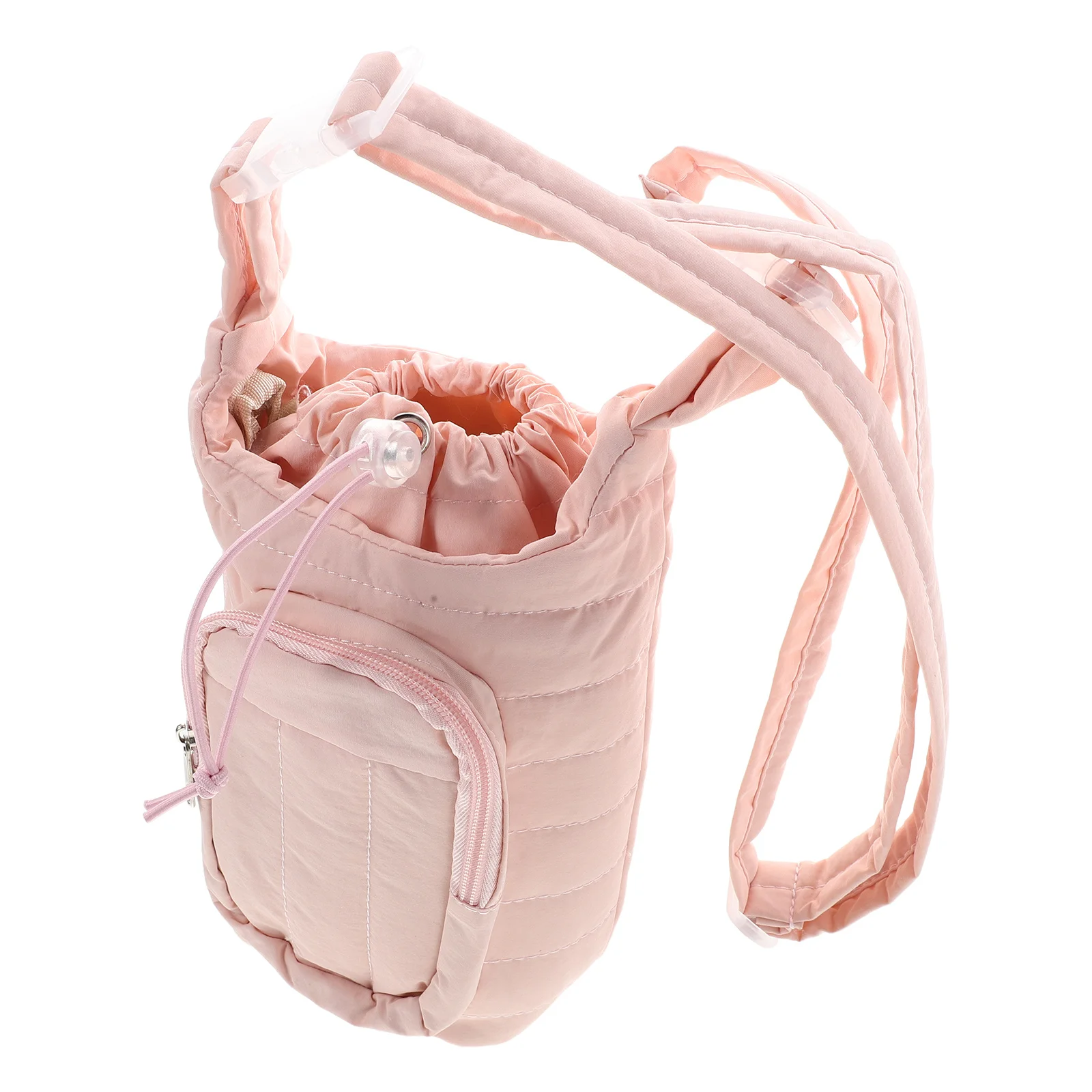 Large Capacity Insulated Bottle Cover Sleeve Adjustable Shoulder Strap For Travel Hiking Camping Outdoor Sports Water Bottle