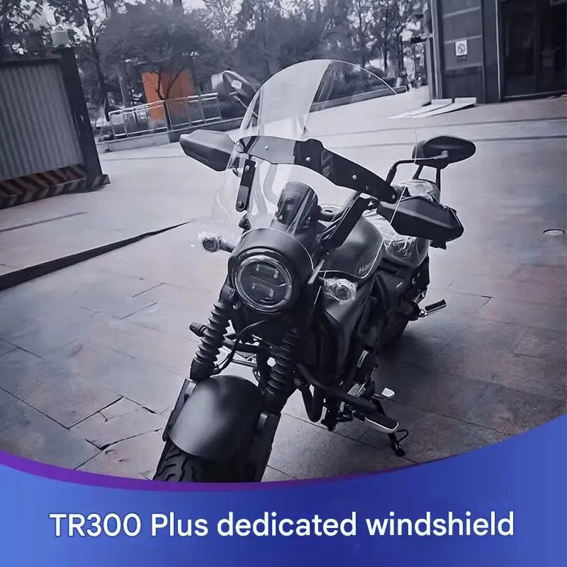 For Haojue TR300 Plus & TR300 Youth Edition Tall Windshield, Upgraded Height Windproof Guard