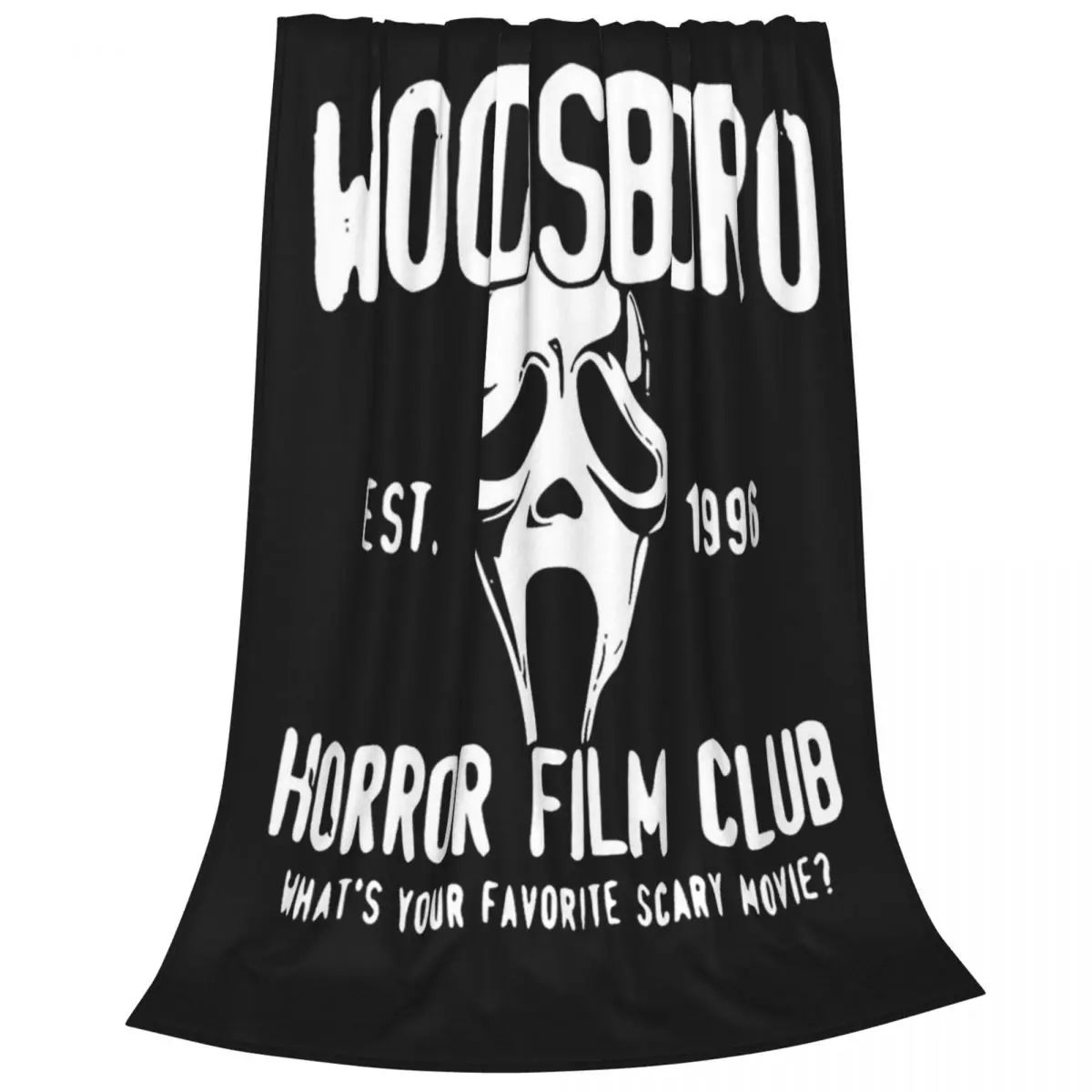 Scream Woodsboro Film Club Blanket Fleece Multi-function Sofa Throw Blankets For Home Bedroom Travel Throws Bedspread Quilt