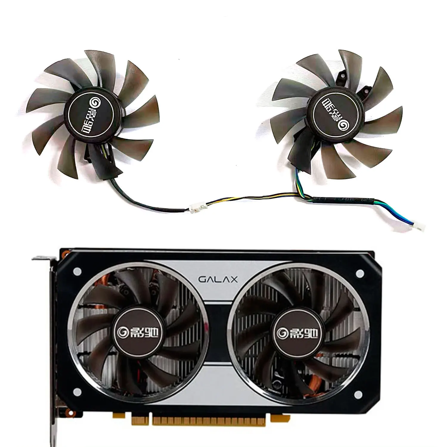 

New GPU fan 4PIN 75MM GA81S2U suitable for Galaxy KFA2 GeForce GTX 1060 OC GTX 1650 SUPER graphics card cooling