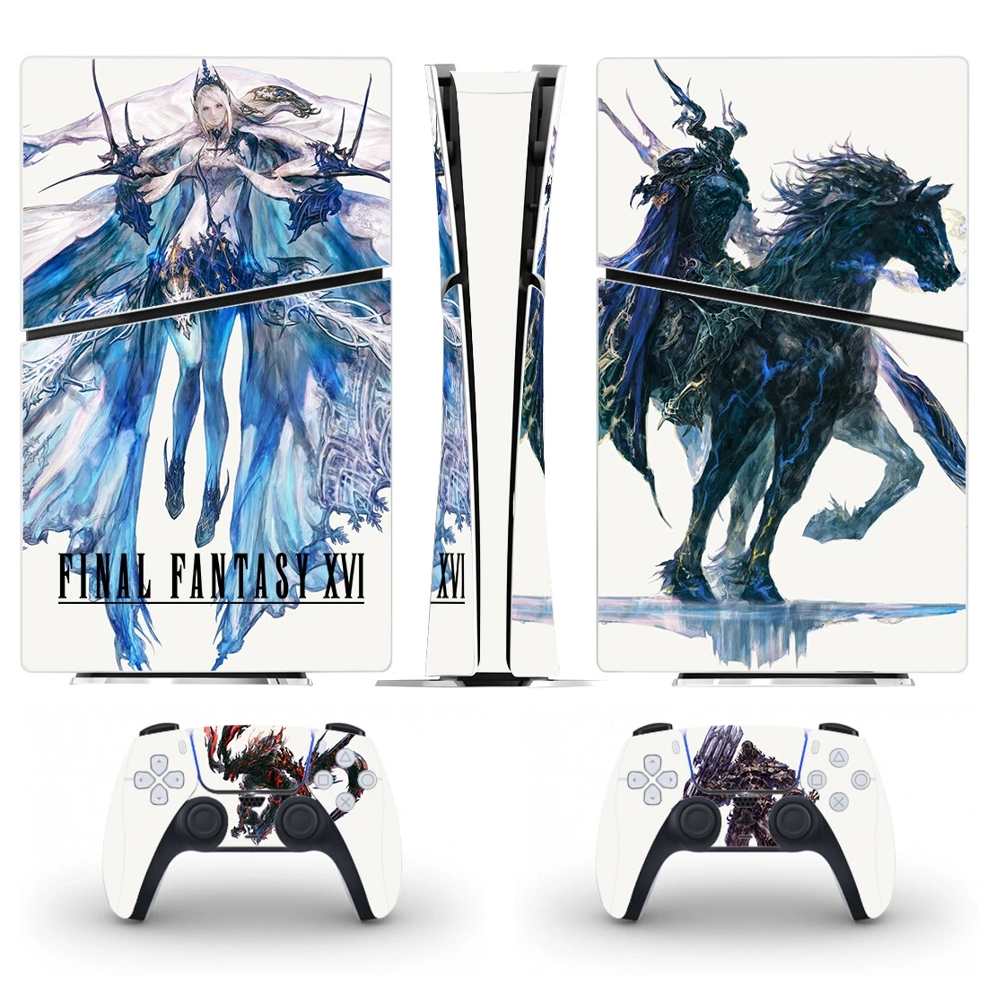 Final Fantasy Game PS5 Slim Digital Skin Sticker Decal Cover for Console and 2 Controllers New PS5 Slim Skin Vinyl