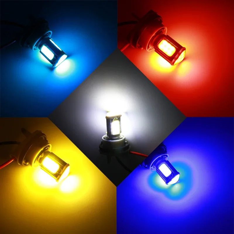 2個入り p21w bay15d ba15s P21/5W 1156 1157 LED COB 12v 車用ブレーキランプ 白色 赤色 車用LED電球 リア ウインカーランプ パーキングランプ 12v