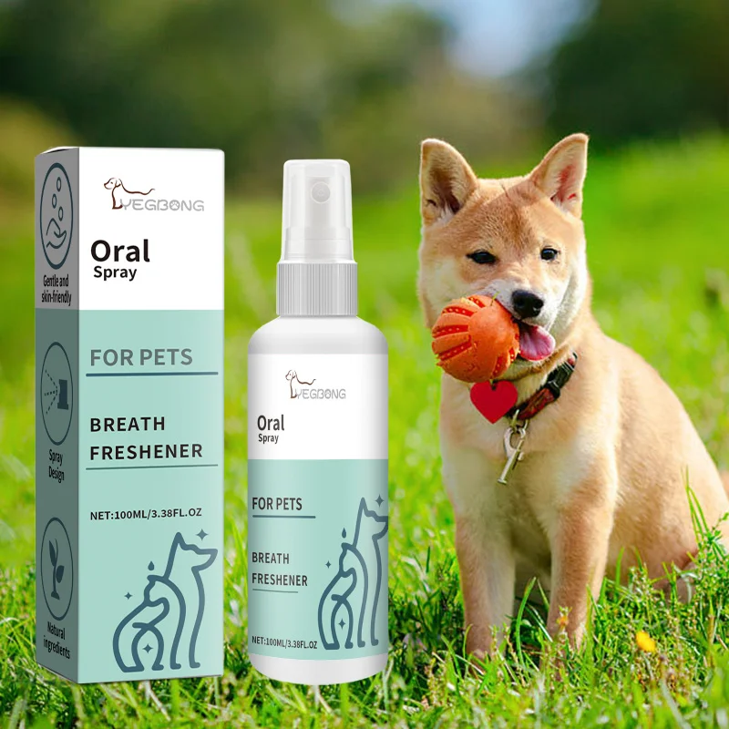

Pet Mint Breath Freshener Spray - 100ml Oral Care for Dogs - Reduce Tartar, Freshen Breath & Soothe Gums - Gentle Formula