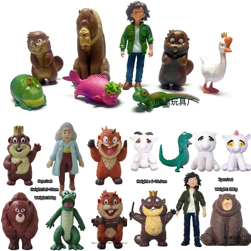 

New Hoppers Tom Lizard Figure Toy Anime Peripherals Mabel Action Figures King George Figurine Model Set Birthday Gift