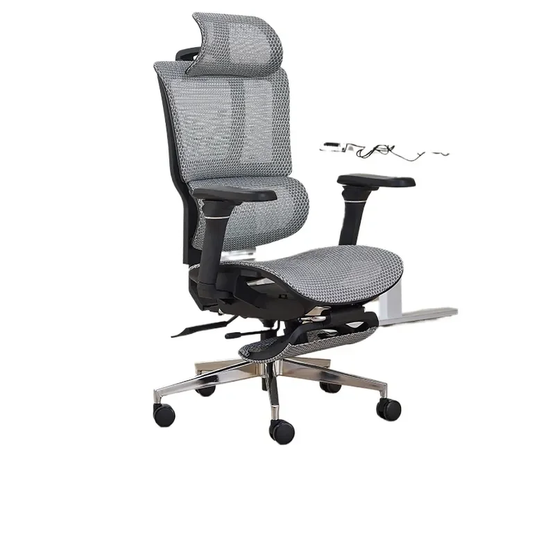 Cadeira Giratória Ergonômica com Altura Ajustável para Escritório em Casa, Estação de Trabalho, Dormitório e Mesa de Jogos para Estudantes