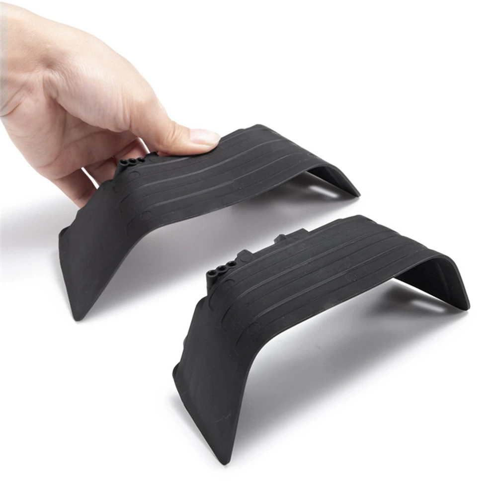 

A19Q-Black Plastic Front And Rear Mud Flaps Fender For 1/10 RC Crawler Car Axial SCX10 II 90046 90047 Upgrade Parts