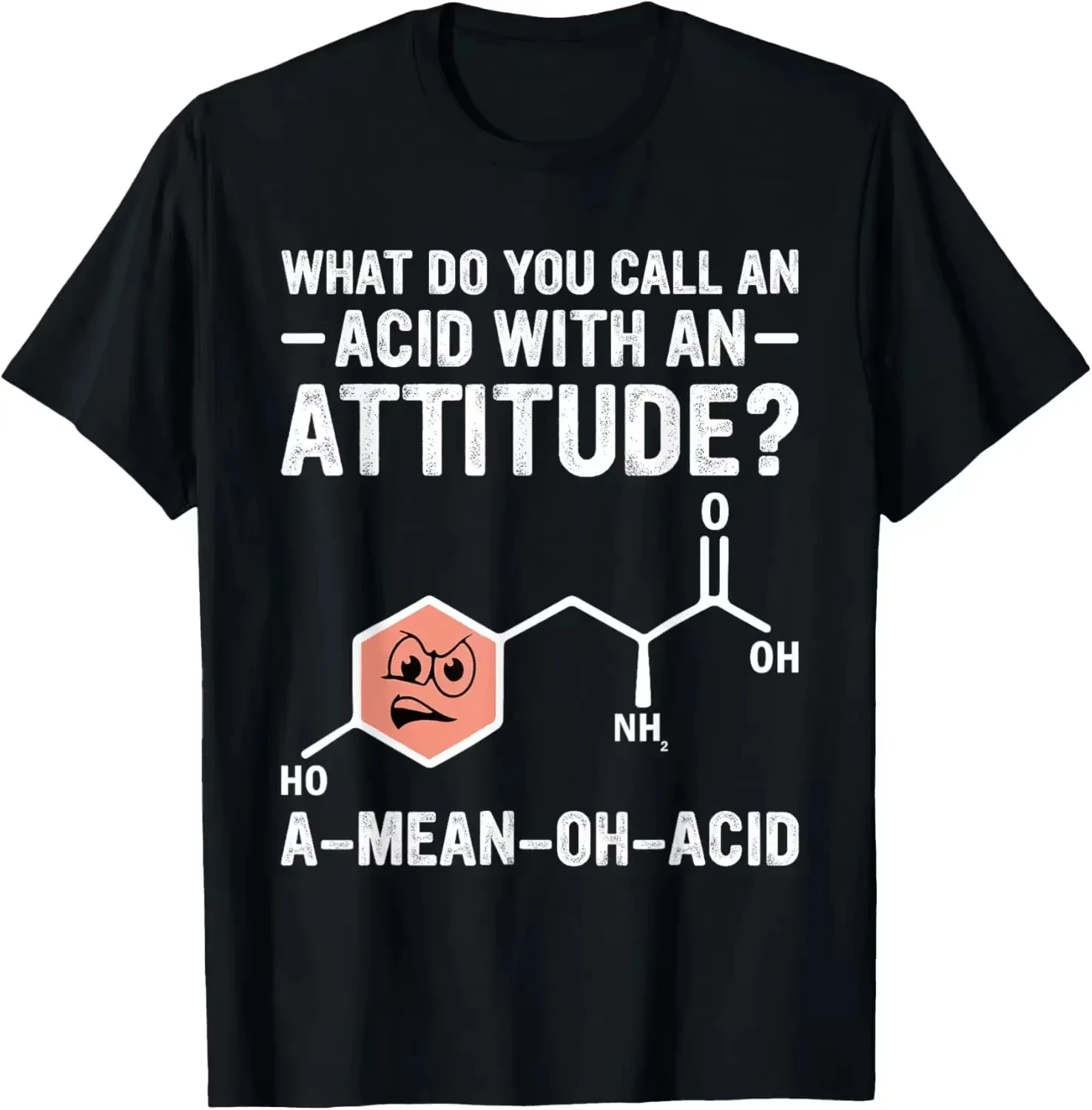 

Funny Chemistry T-Shirt Humor Science Teacher Cat Pun Graphic T-Shirt Vintage Casual Fashion Streetwear Crew Neck T-Shirt mens