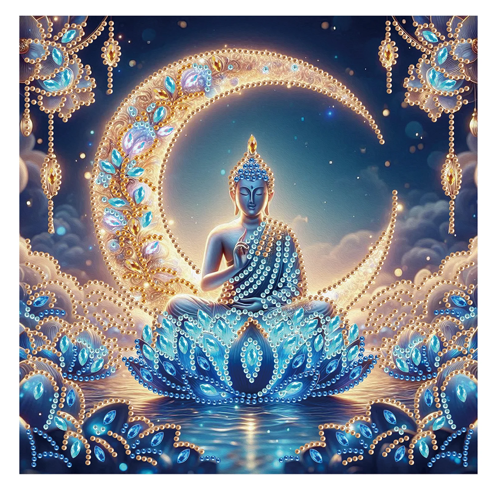 DIY Religion Special Shape Diamond Art Painting Kit for Adult Beginner,Crystal Diamond Dot Kit for Home Wall Decoration Gift