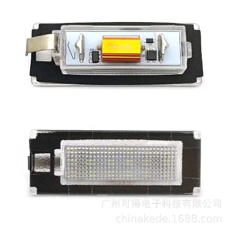 For Citroen Relay Peugeot Boxer Ducato 2pcs Car LED Licence Number Plate Light 6350AX 6350Z3 735430904 1307272070 0001307272070