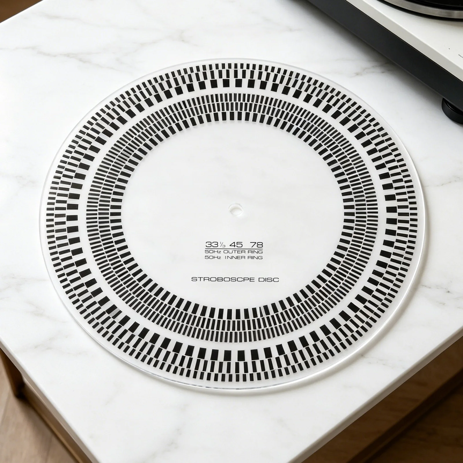 LP Stroboscope Mat 11.81 in X 3mm LP Turntables Calibration Disc Double Sided for Record Players Tests Rotational Speed