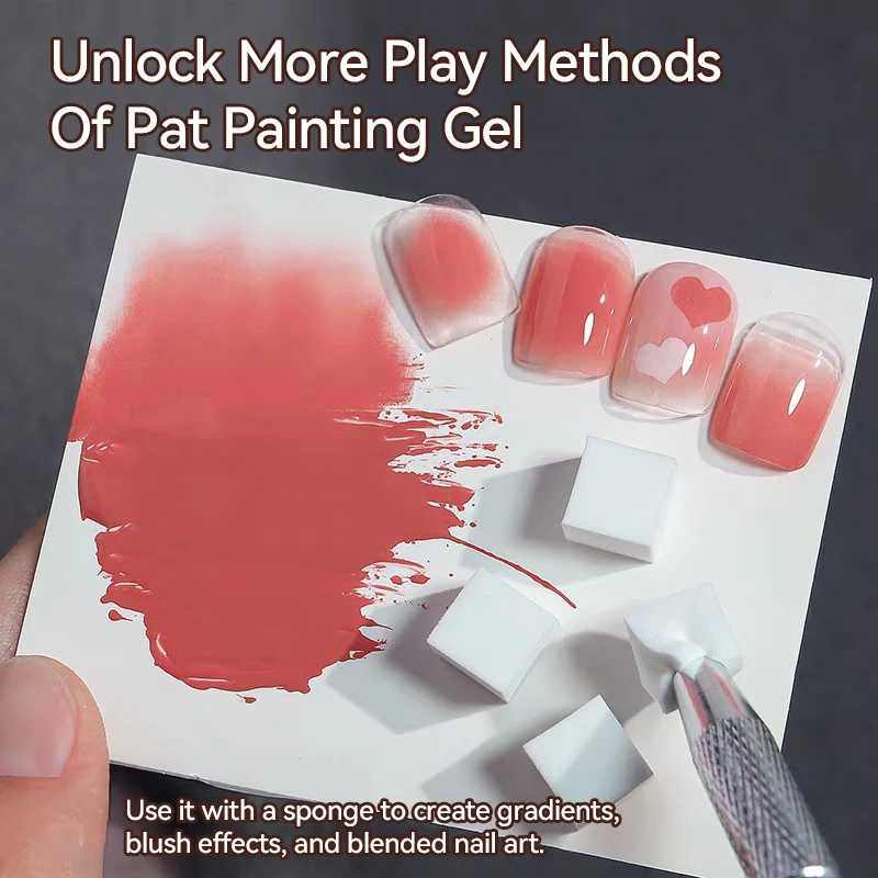 UR SUGAR 4 IN1 Pat Painting Gel Nail 4 Colors Gradient Painting Gel Nail Art Semi Permanent Soak Off UV Nails Used For Gel DIY image 4