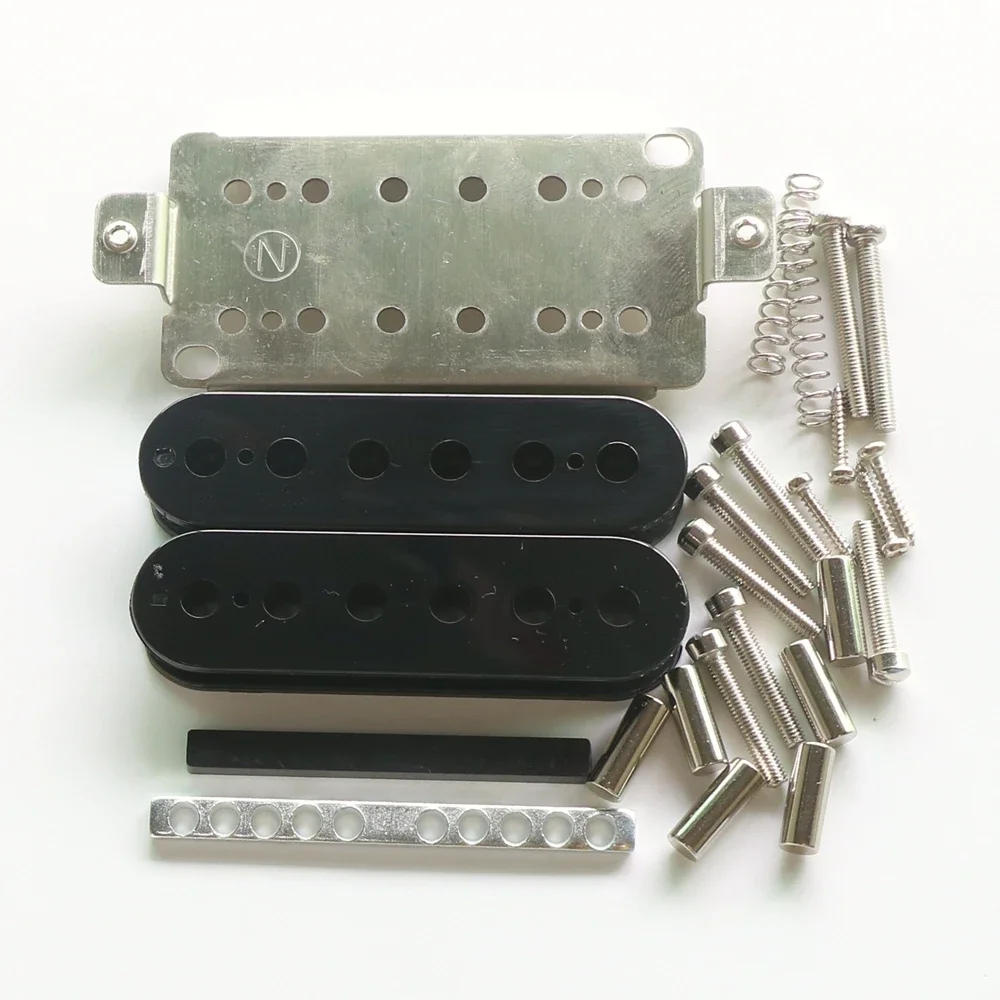 Donlis LP Humbucker Guitar Pickup Kits With Nickel Silver Pickup Baseplate For Handmade  Kits Guitar Parts