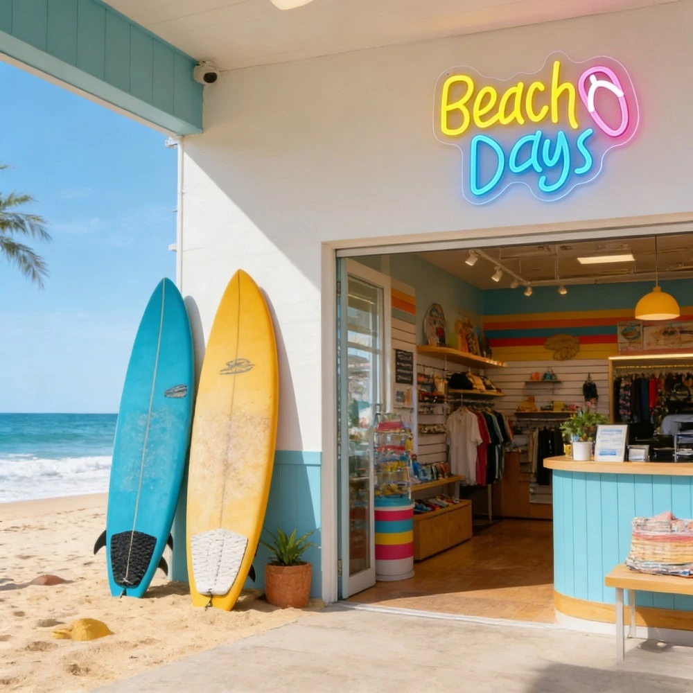 Beach Days Neon Sign LED Light - огляд і ціна Outdoor Lighting Rental For Party
