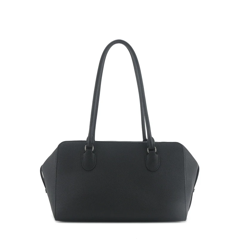 Donna-in Top Layer Cow Leather Top Handle Handbag Genuine Full Grained Calfskin Large Capacity Shoulder Bag for Women Work Tote — zdjęcie 2