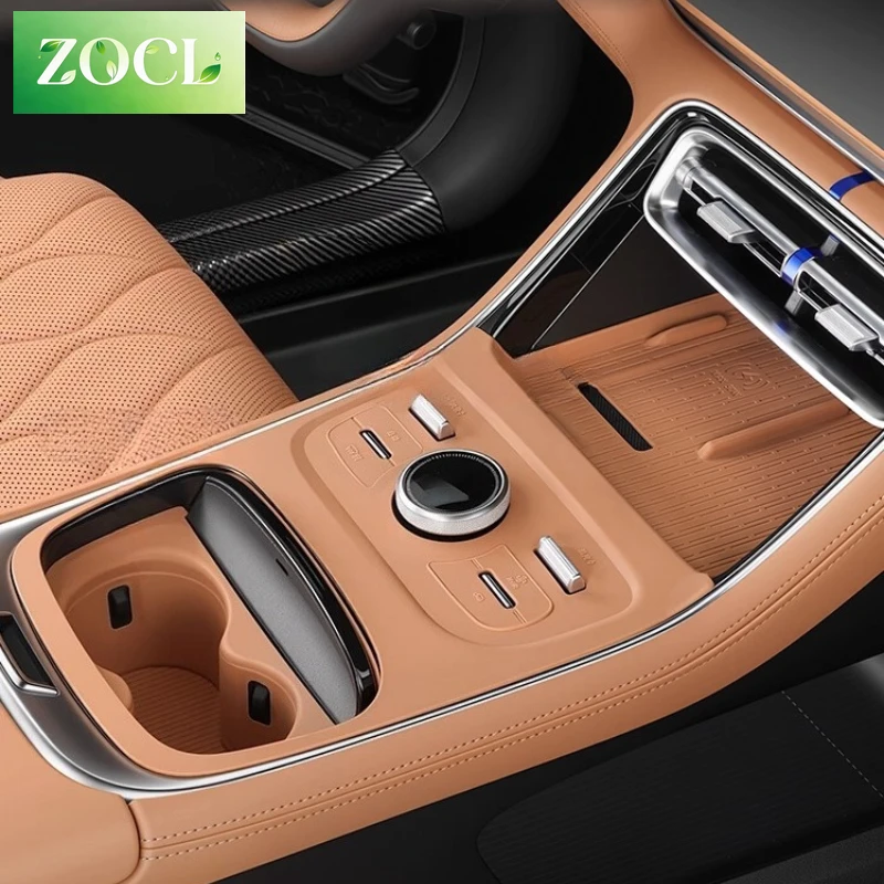 NewFor Geely Galaxy A7 Central Control Water Cup Pad Wireless Charging Silicone Pad in-car Modification Interior Accessories
