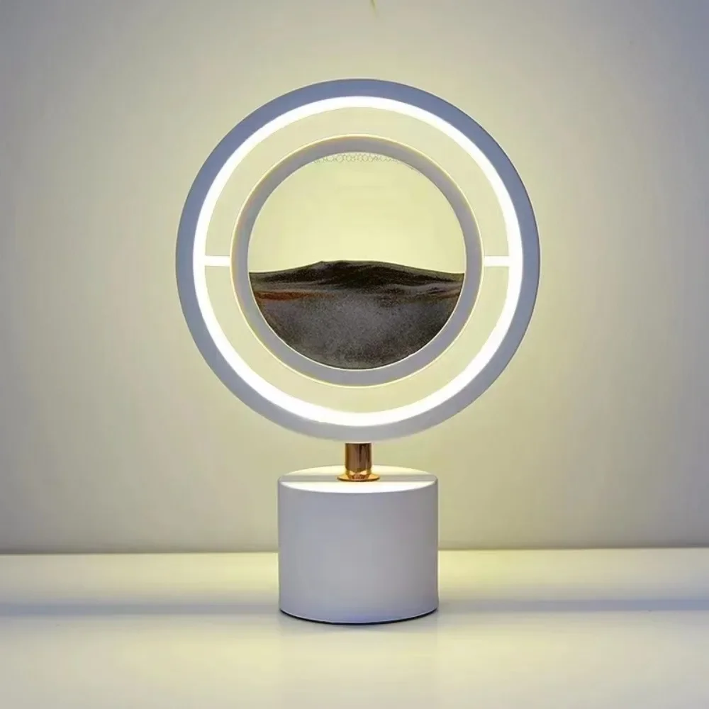 โคมไฟตั้งโต๊ะทรายลอยได้, ภาพวาดทรายรั่ว, การตกแต่งแบบบีบอัด, ห้องนอนที่สวยงามสูง, ไฟตั้งโต๊ะอ่านหนังสือที่เรียบง่ายและสร้างสรรค์