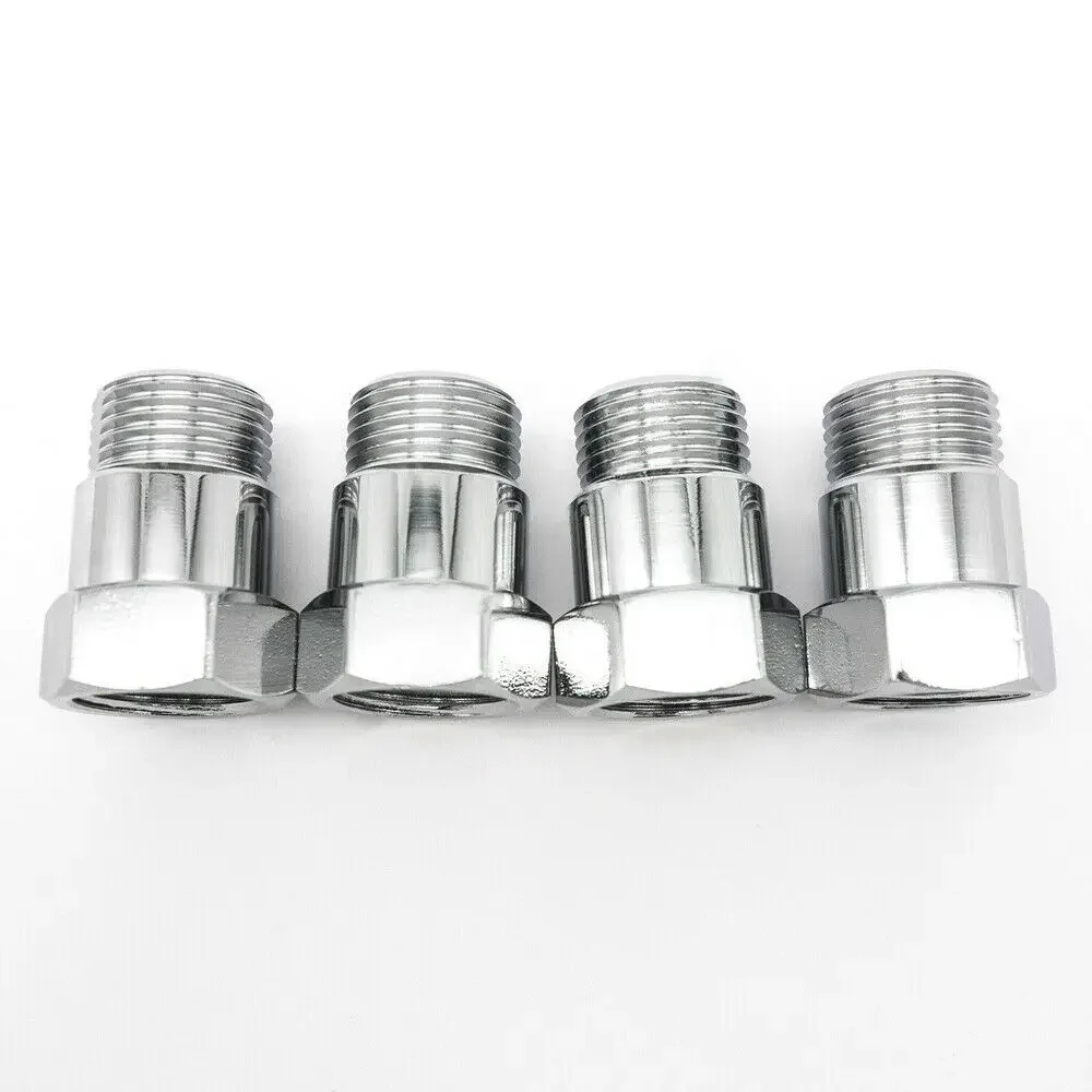 10PCS Oxygen Sensor Test Pipe Extension Adapter Spacer Steel and Chromed M18 X 1.5 Bung Spacer for Car Part Accessories