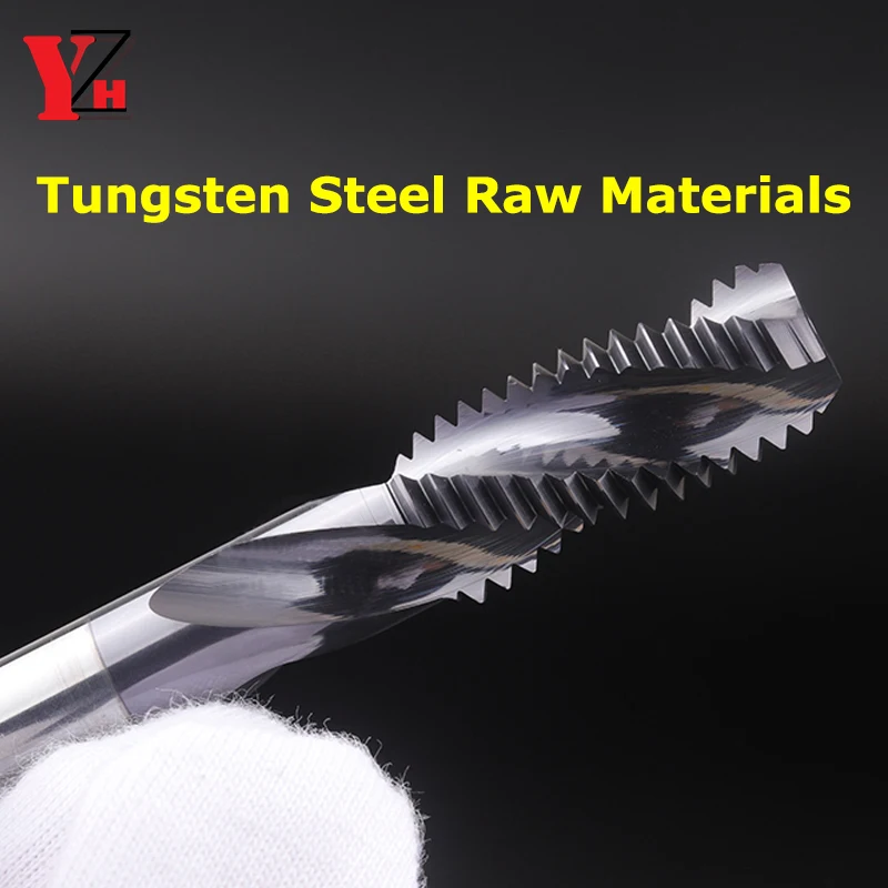 YZH Carbide Tap Or Extrusion Tap Straight Spiral Flute HRC60 CNC Thread Cutter Tool M2 M3 M4 M5 M6 M8 M10 M12 M14 M16 M18 M20