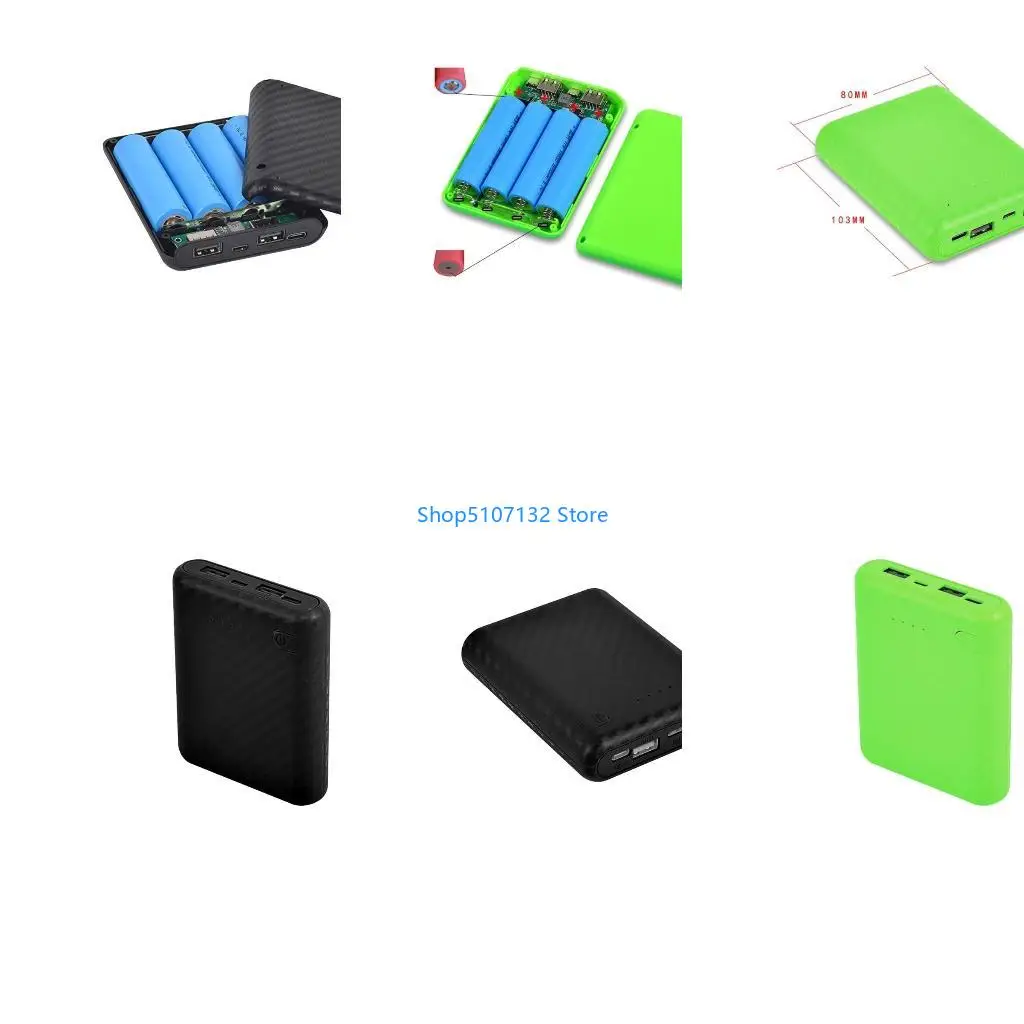 87HD Case 4x18650 DIY Installation Battery Not Included Solder-Free