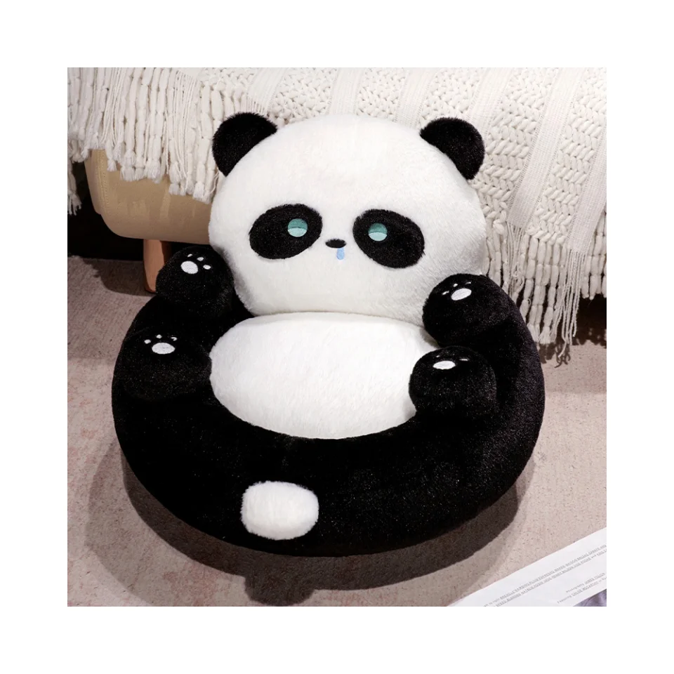 Skin-friendly cute cartoon animal plush sofa home decoration cute panda cotton