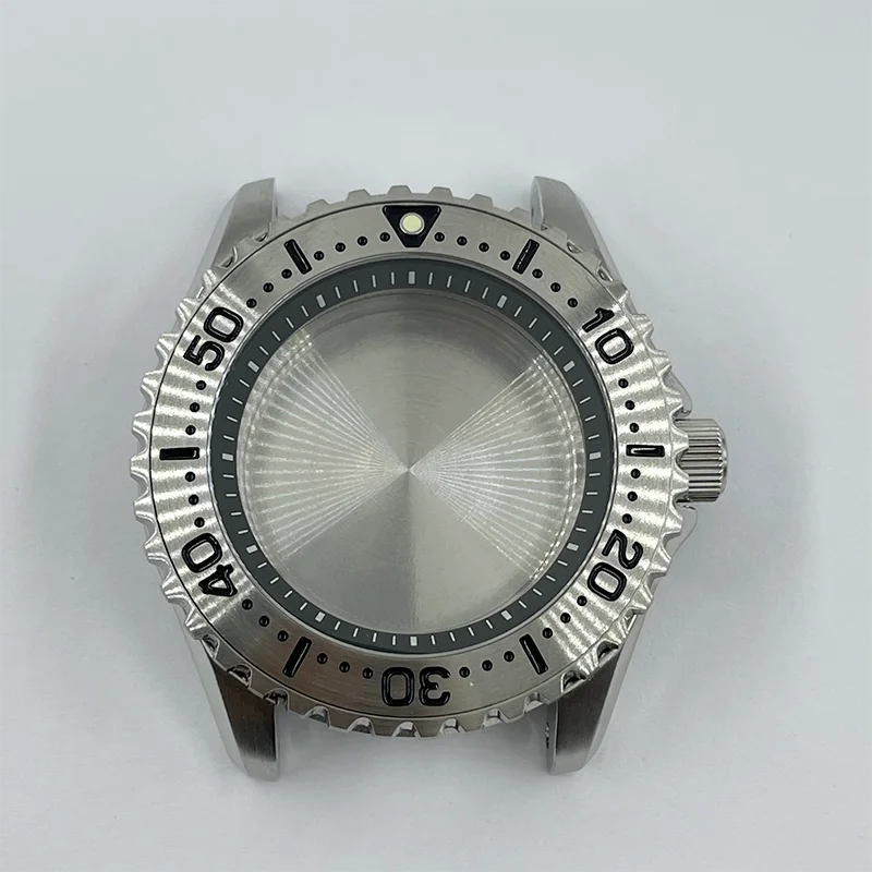 Solid 44.5mm Stainless Steel GS Style Diver Watch Case Sapphire Steel Bezel Insert Suitable For NH35/36 Automatic Movement