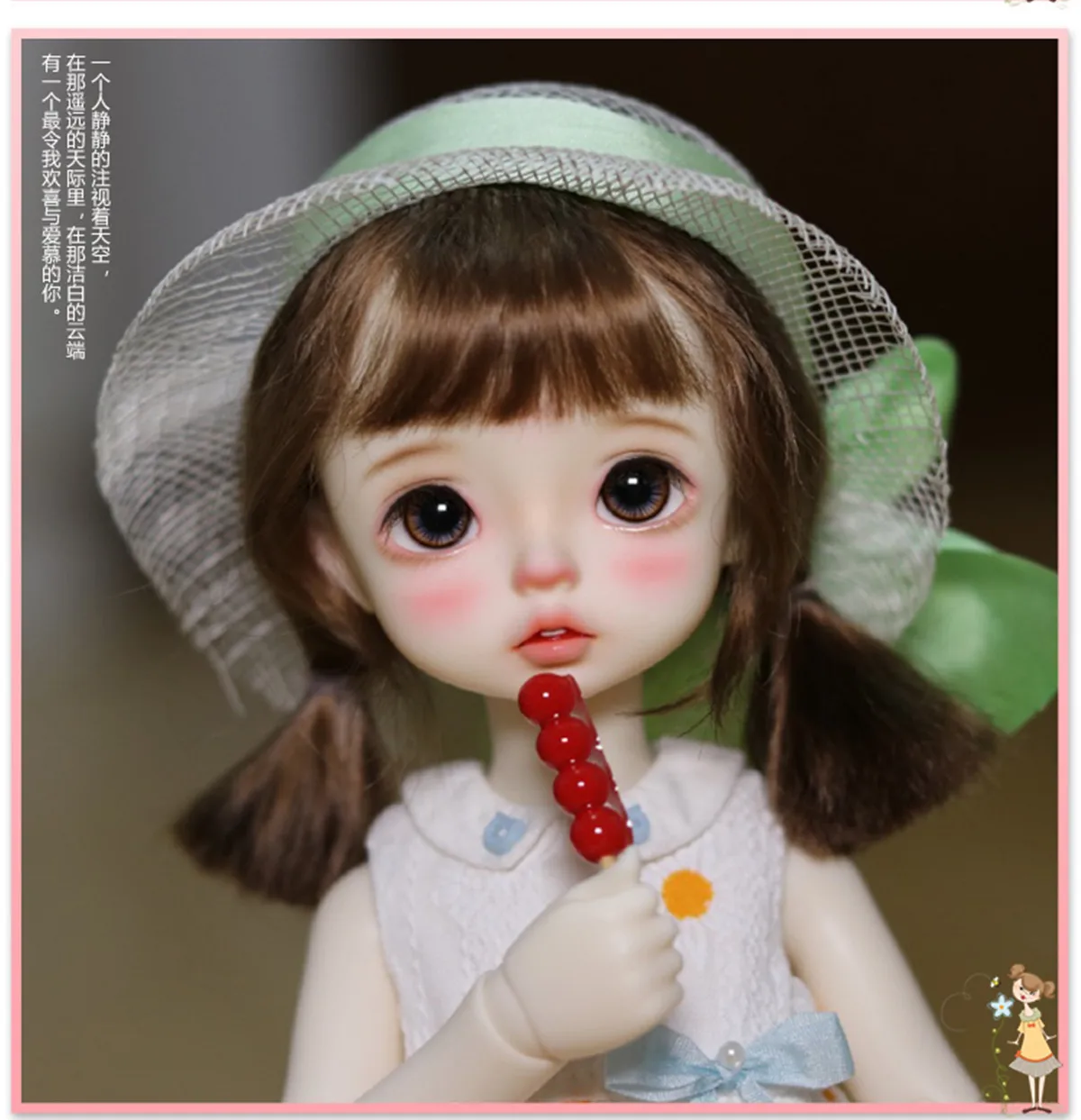 

New 1/6 point female bjd doll sd doll lola cute anime doll joint movable advanced resin gift spot makeup