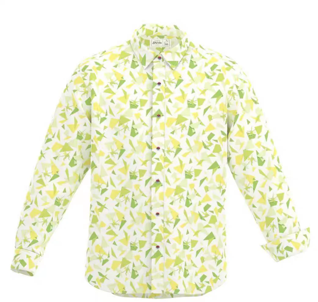 Men's Shirt Button Shirt Spring Shirt Long Sleeve Cartoon Lapel Clothing Fashion Hawaiian Casual Beach 6XL
