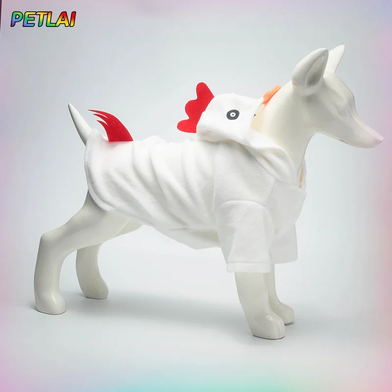 ملابس أليفة إبداعية مضحكة على طراز الدجاج أزياء تحويل الهالوين للقطط والكلاب نمط جديد لأزياء المهرجانات والقطط