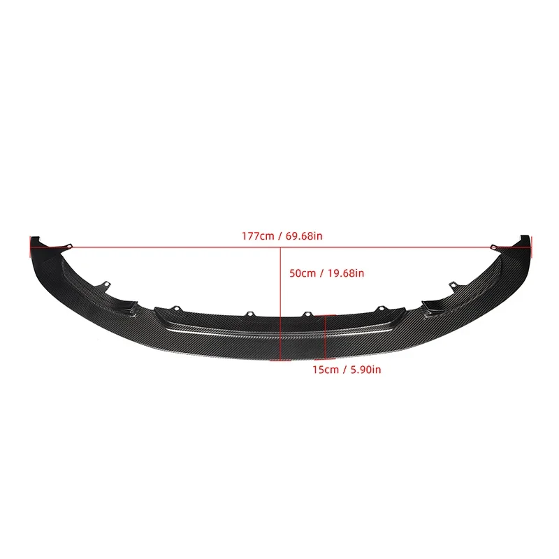 Gloss Black M-per GT4 Style Carbon Fiber Front Lip for BMW M4 M3 F80 F82 Bumper Lip for F80 F82 Year 2014+